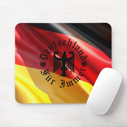 ドイツ/Deutschland永久/黒鷲/旗 マウスパッド (マウス)