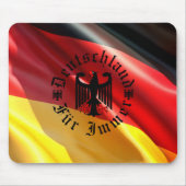 ドイツ/Deutschland永久/黒鷲/旗 マウスパッド (正面)