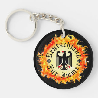 ドイツ/Deutschland Forever/鷲/鉄十字/炎 キーホルダー
