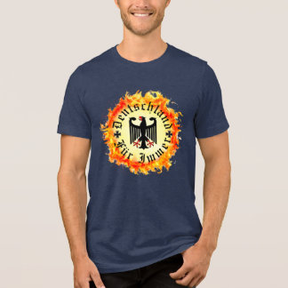 ドイツ/Deutschland Forever/鷲/鉄十字/炎 トライブレンドＴシャツ