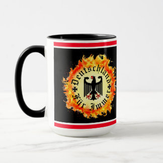 ドイツ/Deutschland Forever/鷲/鉄十字/炎 マグカップ
