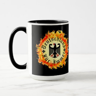 ドイツ/Deutschland Forever/鷲/鉄十字/炎 マグカップ