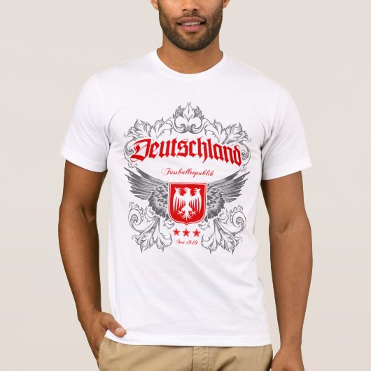ドイツ- Fussballrepublik Tシャツ (正面)