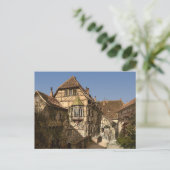 ドイツ、Thuringia、Wartburgの城ヤード ポストカード (スタンド正面)