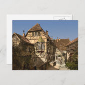 ドイツ、Thuringia、Wartburgの城ヤード ポストカード (正面/裏面)