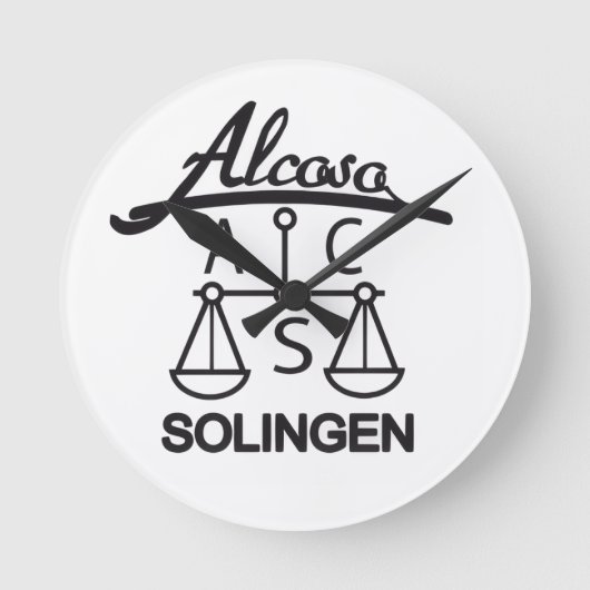 ドイツ ww2 Alcoso Solingen  ラウンド壁時計 (正面)