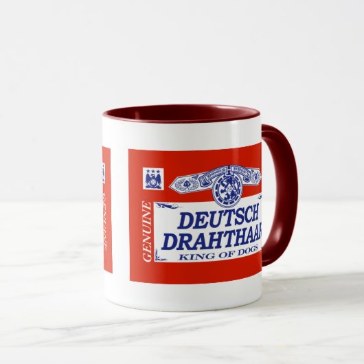 ドイツDrahthaar マグカップ (正面右)