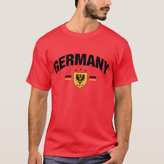 ドイツFlagTワイシャツ Tシャツ (正面)