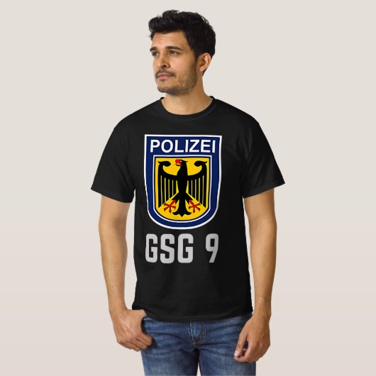 ドイツGSG 9ブンデホレキ警察特殊部隊 Tシャツ (正面フル)