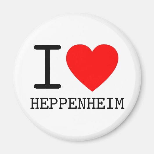 ドイツI love Heppenheim Bundland Hessen マグネット (正面)