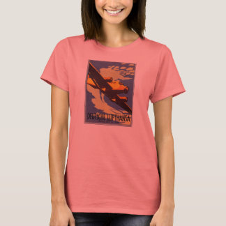 ドイツLufthansaレトロTシャツ Tシャツ