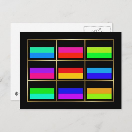 ドイツMultihueは郵便はがきに印を付けます ポストカード (正面/裏面)