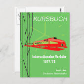 ドイツReichsbahn Kursbuchdesign ポストカード (正面/裏面)