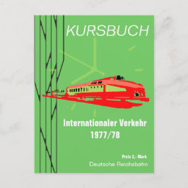 ドイツReichsbahn Kursbuchdesign ポストカード