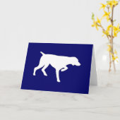 ドイツSHORTHAIRのポインター カード (黄色い花)