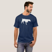 ドイツSHORTHAIRのポインター Tシャツ (正面フル)