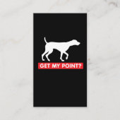 ドイツShorthairedポインターのおもしろい犬の恋人 名刺 (正面)