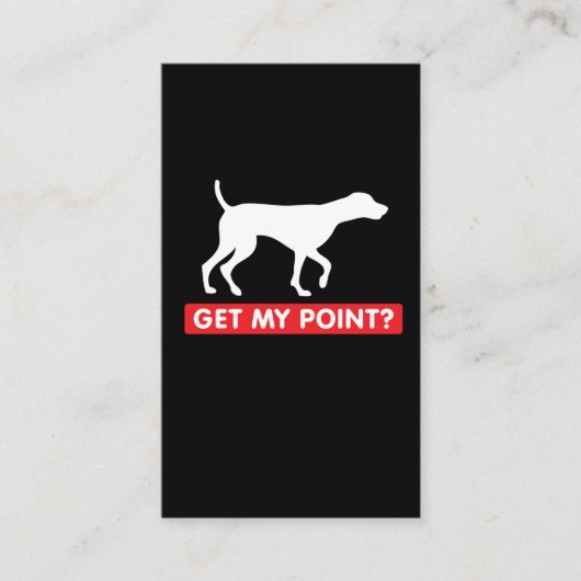 ドイツShorthairedポインターのおもしろい犬の恋人 名刺 (正面)