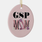 ドイツShorthairedポインターのお母さん セラミックオーナメント (右)