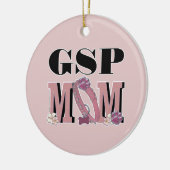 ドイツShorthairedポインターのお母さん セラミックオーナメント (左)