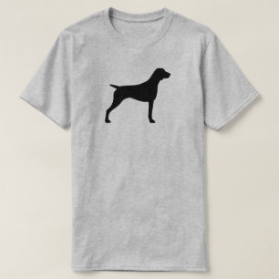 ドイツShorthairedポインターのシルエット Tシャツ