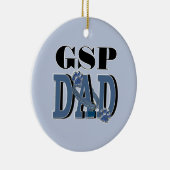 ドイツShorthairedポインターのパパ セラミックオーナメント (右)