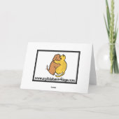 ドイツShorthairedポインターの子犬の挨拶状 カード (裏面)