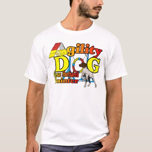 ドイツShorthairedポインターの敏捷のギフト Tシャツ (正面)
