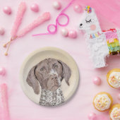 ドイツShorthairedポインターの絵画-犬の芸術 ペーパープレート (パーティー)