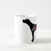 ドイツShorthairedポインター愛 コーヒーマグカップ (中央)