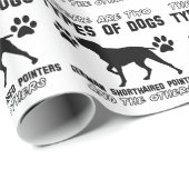 ドイツshorthairedポインター犬のデザイン ラッピングペーパー (ロールコーナー)