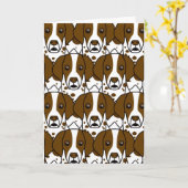 ドイツShorthairedポインター カード (黄色い花)