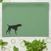 ドイツShorthairedポインター キッチンタオル (折り畳み)