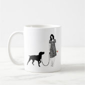 ドイツShorthairedポインター コーヒーマグカップ (左)