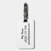 ドイツShorthairedポインター ラゲッジタグ (裏面縦)