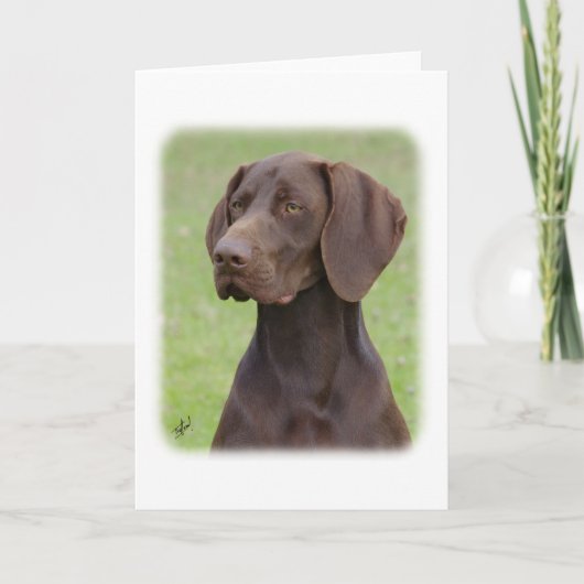 ドイツShorthairedポインターAA004D-019 カード (正面)