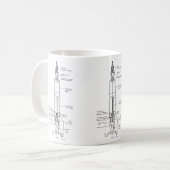ドイツV2弾頭図 コーヒーマグカップ (正面左)