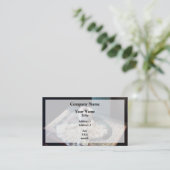 ドイリーとクロシェ糸 名刺 (スタンド正面)