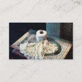 ドイリーとクロシェ糸 名刺 (裏面)