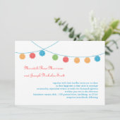 ドイリーのガーランド ウェディング招待状 招待状 (スタンド正面)