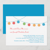 ドイリーのガーランド ウェディング招待状 招待状 (正面/裏面)