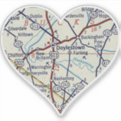 ドイルスタウンPAヴィンテージマップ シール (正面)