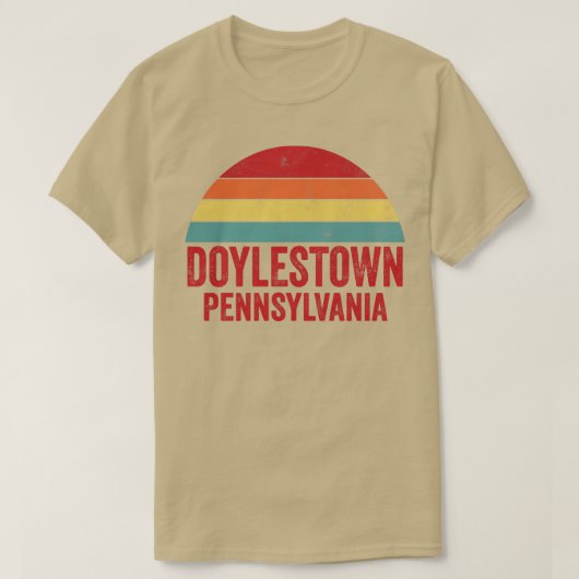 ドイルスタウンPennsylvania 1 Tシャツ (デザイン正面)