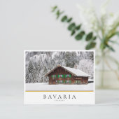 ドイ伝統的ツのババリアの木造住宅 ポストカード (スタンド正面)