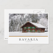 ドイ伝統的ツのババリアの木造住宅 ポストカード (正面/裏面)