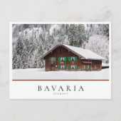ドイ伝統的ツのババリアの木造住宅 ポストカード (正面)