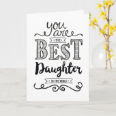 ドイ最高のタ・イン・ザ・ワールド誕生日 カード (黄色い花)