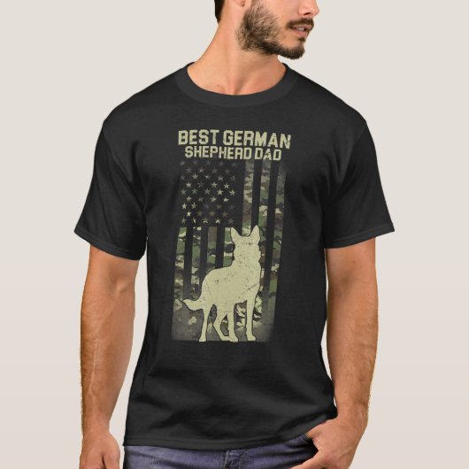 ドイ最高のツシェパードパパ Tシャツ (正面)