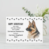 ドイ最高のツシェパード犬パパ父の日カスタム シーズンカード (スタンド正面)