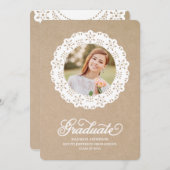 ドイ素朴リー | 卒業パーティー招待状 招待状 (正面/裏面)